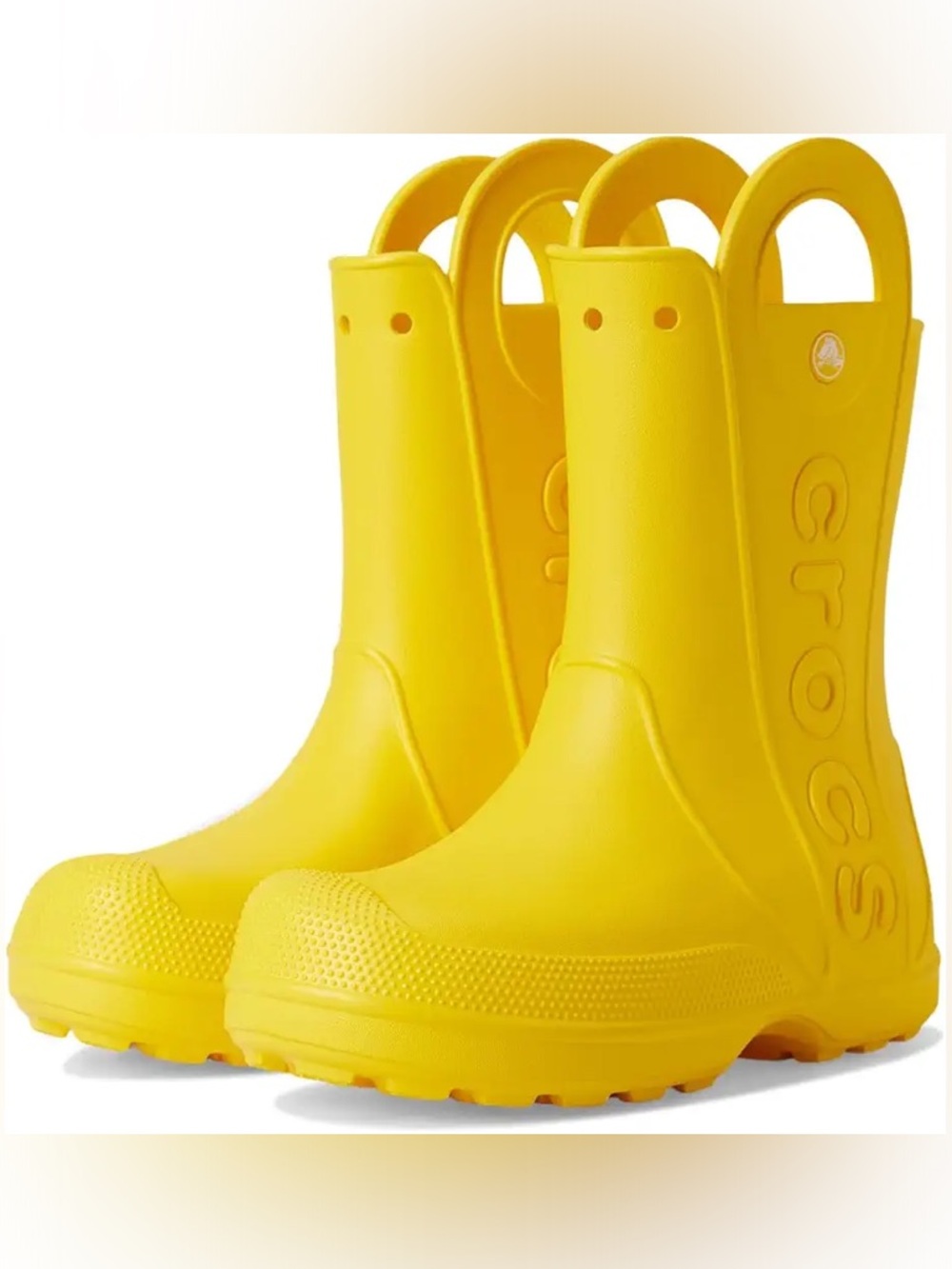 CROCS Kids Yellow Rain Boots